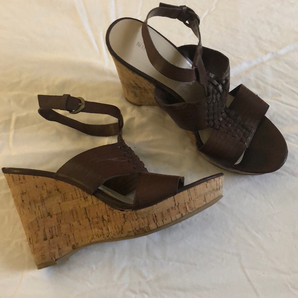 Nine West Brown Wedges